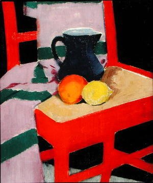Francis Campbell Boileau Cadell - The Red Chair (The Blue Jug) c.1934