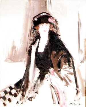 Francis Campbell Boileau Cadell - Portrait of Lady Lavery