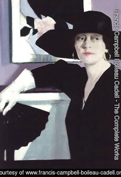 Portrait of a Lady in Black, c.1921