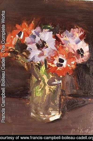 Francis Campbell Boileau Cadell - A Still Life of Anemones