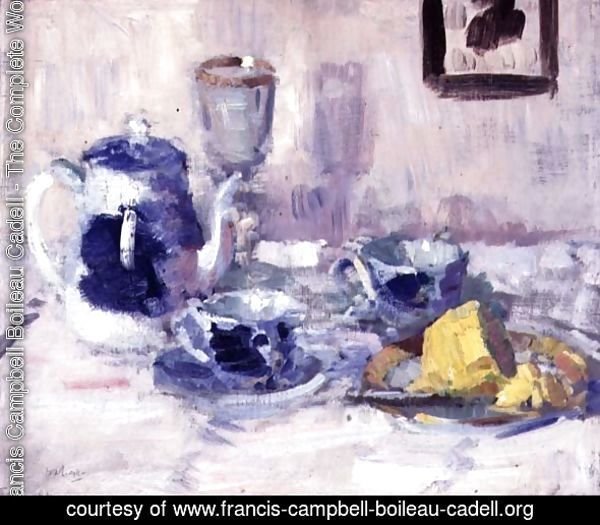 Still Life, Blue and White