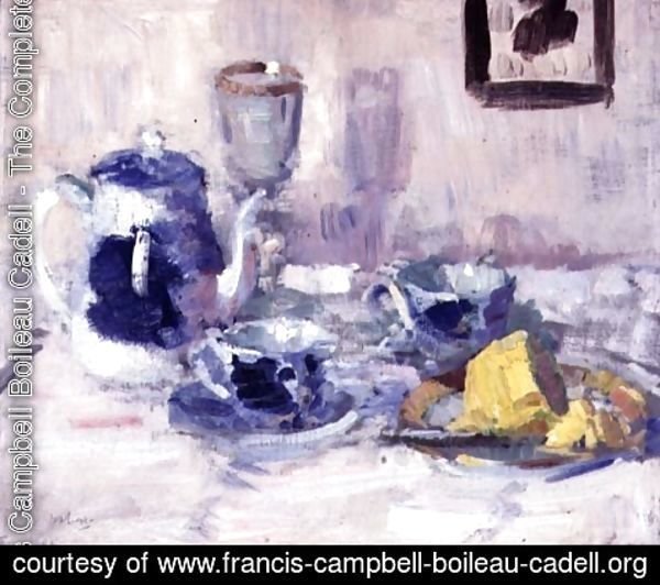 Francis Campbell Boileau Cadell - Still Life, Blue and White