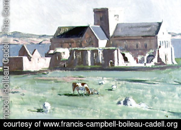 Francis Campbell Boileau Cadell - Iona Cathedral, c.1920s