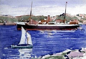 Francis Campbell Boileau Cadell - Steamer and Yacht, Iona