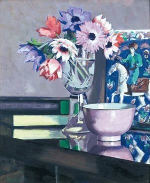 Francis Campbell Boileau Cadell - Still Life With Anemones