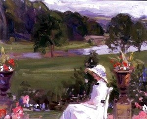 Francis Campbell Boileau Cadell - Jean Cadell at Dalserf, 1912