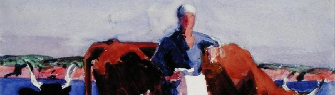 Francis Campbell Boileau Cadell - Milkmaid, Iona