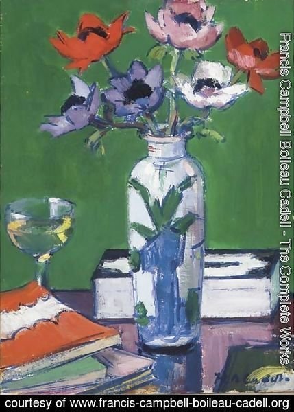 Francis Campbell Boileau Cadell - Still life, anemones