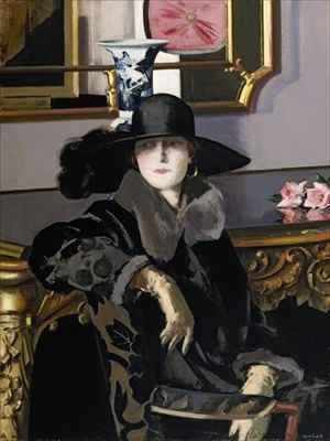 Francis Campbell Boileau Cadell - A Lady in Black