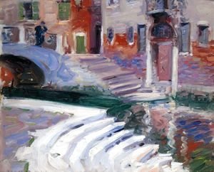 Francis Campbell Boileau Cadell - The Steps To The Canal, Venice