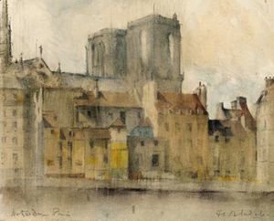 Francis Campbell Boileau Cadell - Notre Dame From The Seine, Paris