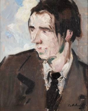 Francis Campbell Boileau Cadell - Portrait Of The Poet Norman Macdonald